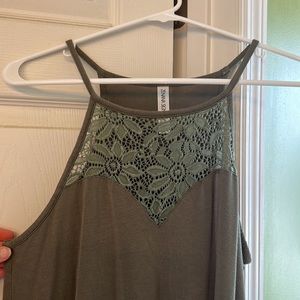 Soft army green tank top